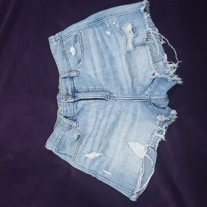 Aerie Distressed Jean Shorts Size S